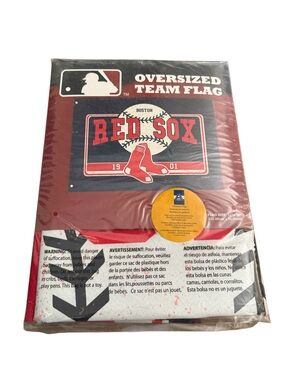 🫶🏻 Boston Red Sox Oversized Linen Team Flag 52” x 36”